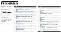 Desktop Screenshot of kulturagenda.ch